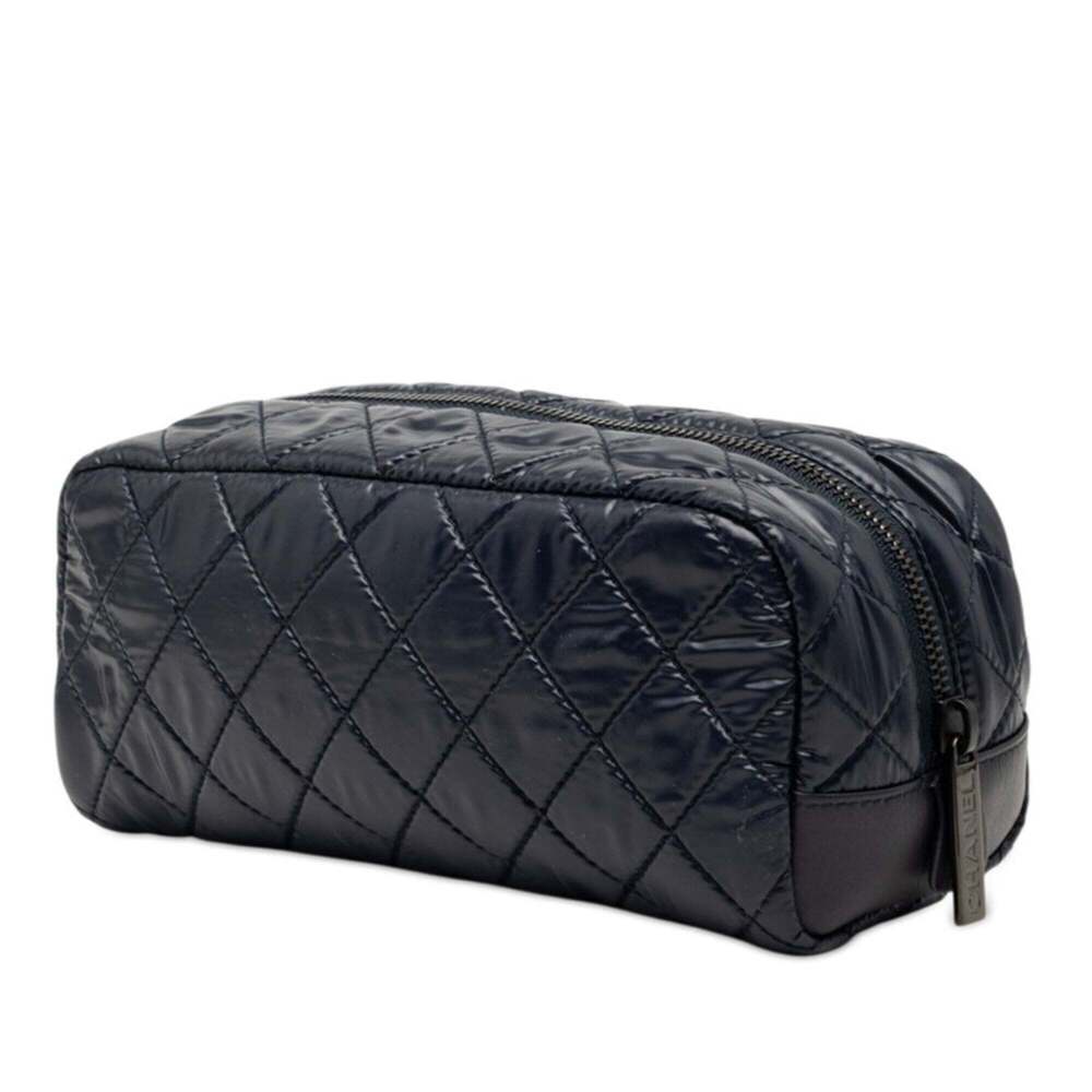 CHANEL Blue Leather Pouch - Picture 2 of 7